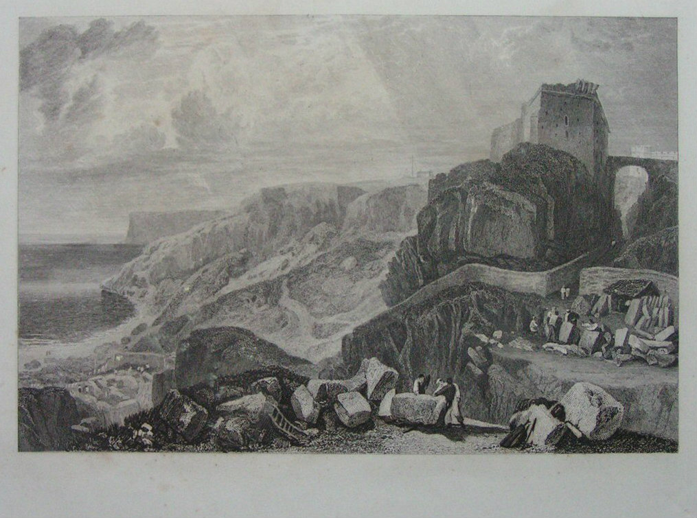 Print - Bow and Arrow Castle, Isle of Portland, Dorsetshire - Cooke